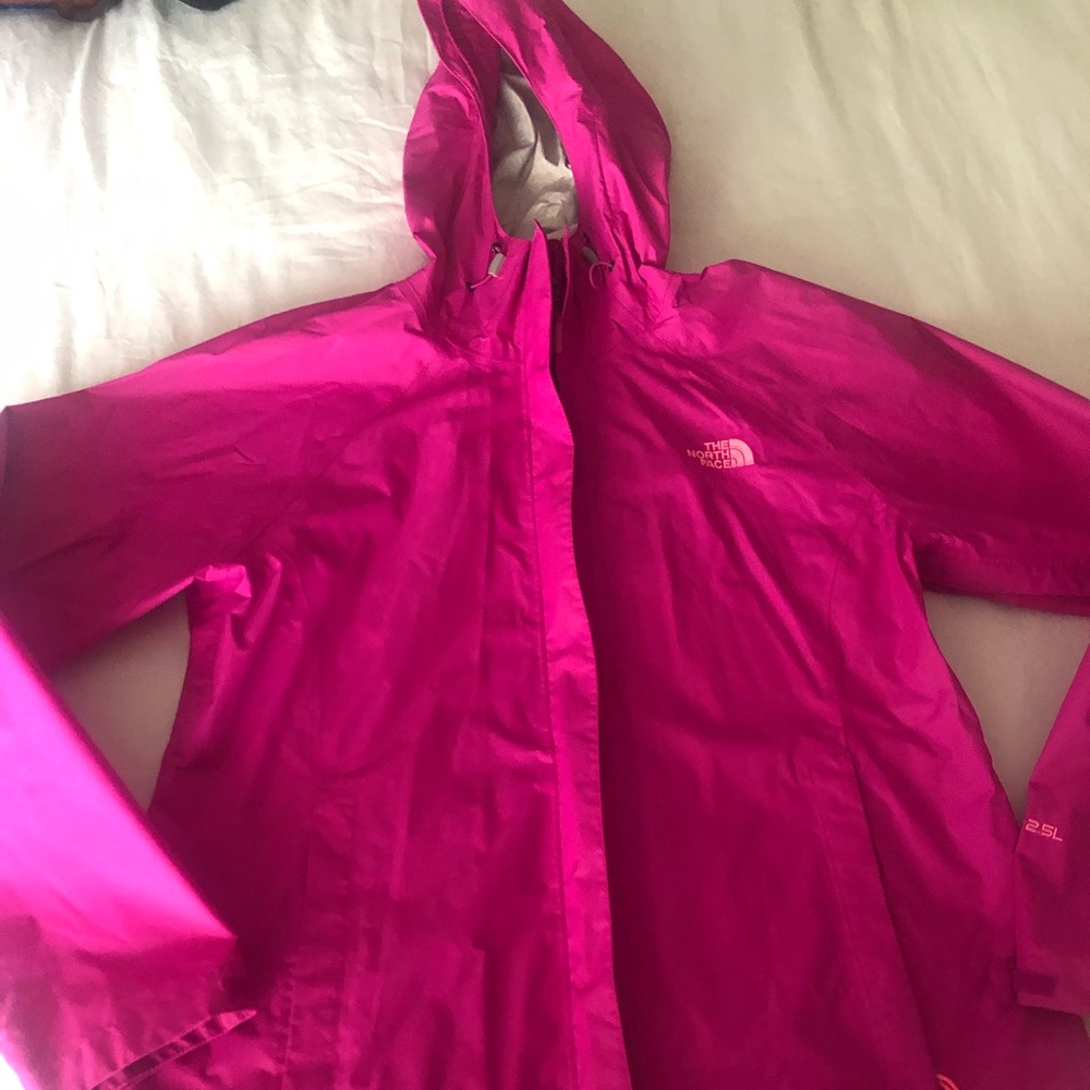 North Face Hot Pink Thin Rain Jacket